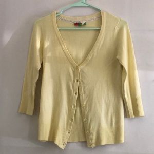 Light Yellow ModCloth Cardigan